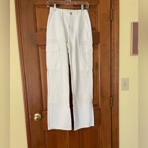 Zara White Cargo Pants
